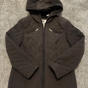 Laundry By Shelli Segal Black Quilted Utility Jacket